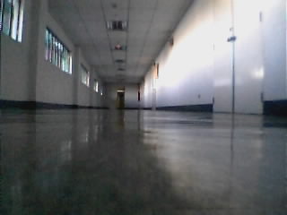 hallway linking Institute of Medicine to the Medical Center