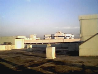 facing north from the rooftop