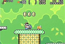 Super Mario World: Mario is plotting to use the shell on something...