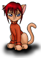 Aya kitty is always being quiet, but when something annoys him, watch out no da! This kitty's got claws and knows how to use them, nan no da!