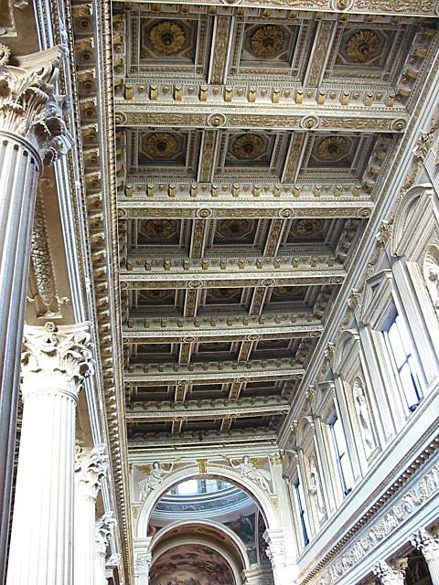 Lacunar ceiling in Cathedral of Mantua