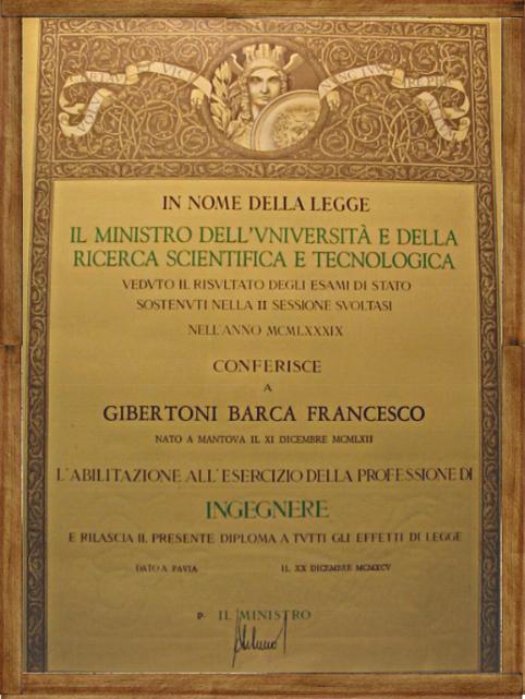 Abilitazione Libera Professione:II� sessione 1989