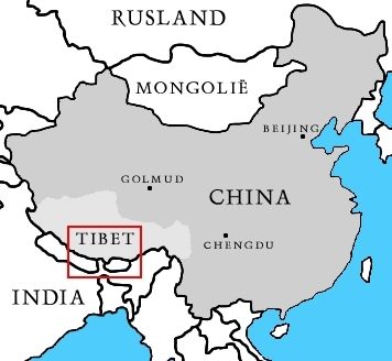Kaart van China en Oost-Azi�