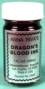 Ink (This is 'dragon's blood' ink)