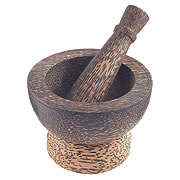 A pestle and mortar