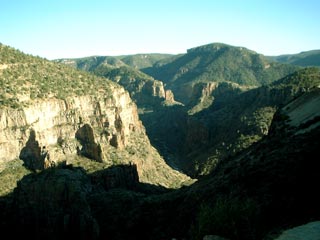 This is Salt River Canyon where me and Jessica nearly went over the cliff in my old Dodge van while moving her cousin Crissy from Show Low to the Valley. 