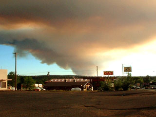 This is the huge fire that nearly burned the town down in 2002. We were evacuated for nearly a month.