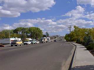 This is the Deuce of Clubs or main street of Show Low, AZ. if you were facing east. 