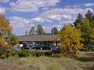 This is Show Low chamber of commerce next to the college.