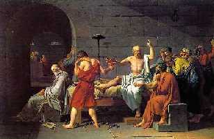 La muerte de Scrates, padre del metodo que lleva su nombre.