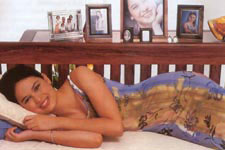 Kristine Hermosa on bed