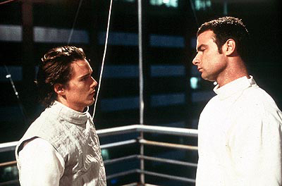 Hamlet and Laertes face off.
