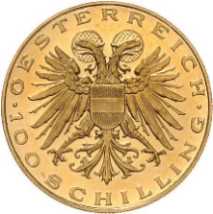 [goldenes 100-Schilling-St�ck 1937]