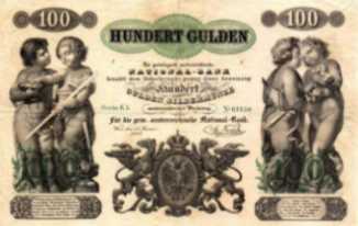 [Anweisung auf 100 Gulden Silbermnze der sterreichischen National-Bank]