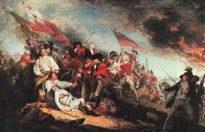 [Washington in der Schlacht von Bunker Hill, Gemälde von Trumbull]