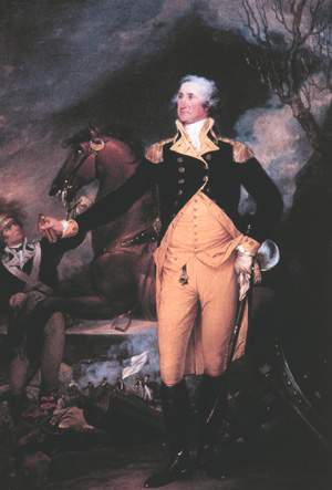 [Trumbull, Washington vor der Schlacht bei Trenton 1787, Original 1791]