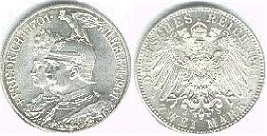 [2 Reichsmark '200 Jahre K�nigreich Preu�en' - die erste Gedenkm�nze des Kaiserreichs]