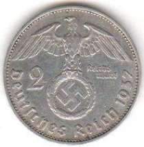 [2 Reichsmark 1937: 5 gr. Silber]