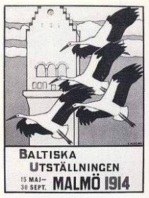 [Plakat der baltischen Ausstellung 1914 in Malm]