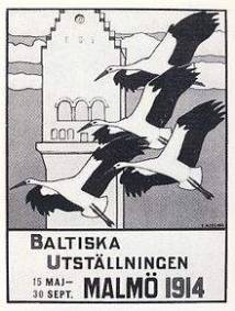[Plakat der baltischen Ausstellung 1914 in Malm�]