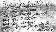 [Brechts Handschrift]