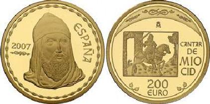 Spanien 200 Euro in Gold 'cantar de mio Cid'