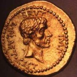 [von Brutus gepr�gte goldene Gedenkm�nze...]