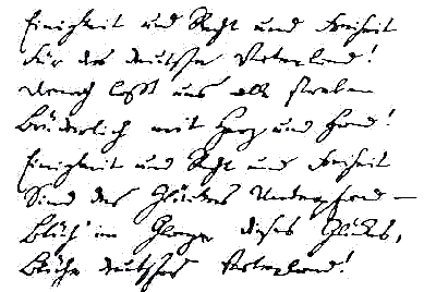 [Die 3. Strofe des 'Deutschlandliedes']