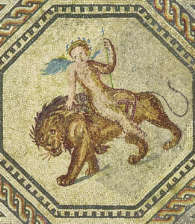 [Detail aus dem K�lner Di�nysos-Mosaik]