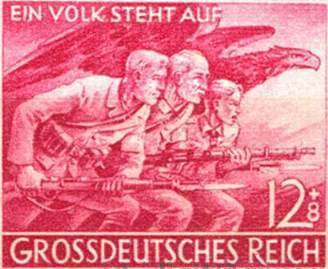 [Sonderbriefmarke zu 12+8 Pf auf den 'Volkssturm']