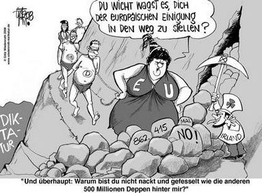 [EU-Diktatur - Karikatur von Götz Wiedenroth]