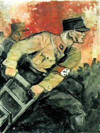 [SA-Mann (NS-Propagandaplakat von Felix Albrecht)]