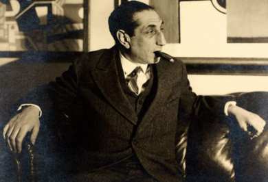 [Die Krake: Flechtheim mit Zigarre]