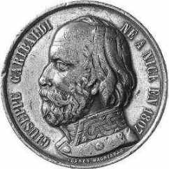 [Garibaldi, geboren in Nice, franz. Medaille]
