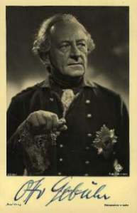 [Autogrammkarte Otto Geb�hr als Friedrich II]