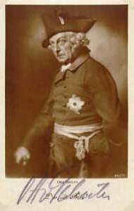 [Autogrammkarte Otto Geb�hr als Friedrich II]