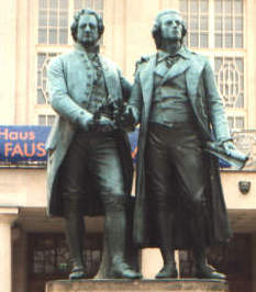 [Denkmal auf Goethe und Schiller]