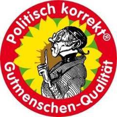 [Siegel der politisch korrekten Gutmenschen: der erhobene Zeigefinger]