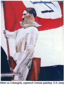 [Hitler als Lohengrin, 'gefangen genommenes' deutsches Gemälde, im 
Besitz der U.S. Armee]