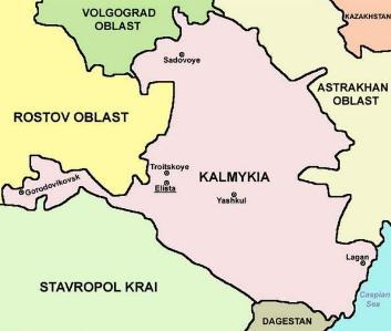 [Landkarte Kalmykiens]