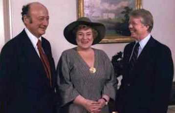 [Ede Koch, Bella Abzug und Jimmy Carter]
