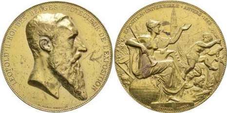 [Medaille auf die Weltausstellung 1885 in Antwerpen]