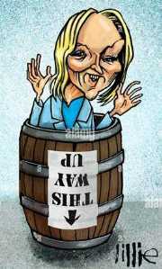 [Liz Truss - in die Tonne gekloppt]