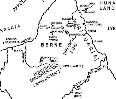 [Schaupl�tze der Thidreksaga nach Ritter-Schaumburg]