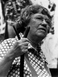 Mead with her thumb stick