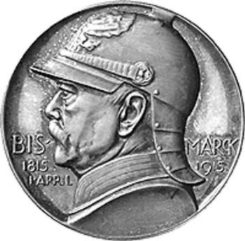 [Medaille von Lauer auf Bismarcks 100. Geburtstag 1915]