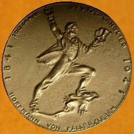 [100 Jahre Deutschlandlied - Medaille von Hanns Breitenbach 1941]