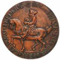 [die j�ngste Medaille auf Friedrich II sieht viel �lter aus]