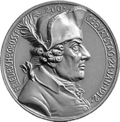 [Medaille von Karl Goetz zum 200. Geburtstag Friedrichs II 1912]