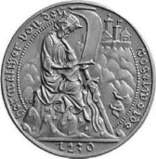 [Medaille von Goetz auf Walther von der Vogelweide 1930]